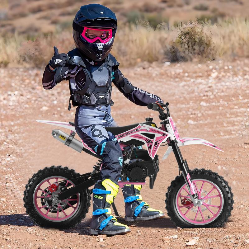 XIOTURI Kids Dirt Bike:Children's electric toys car, Max Speed 40 KM/H, Professional Front &Rear Disc Brakes for Safe Riding(Pink)