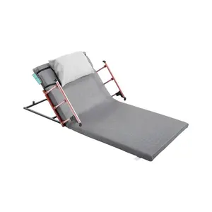 Adjustable Reclining Bed Backrest Lift (Summervibes), 300lb Steel Frame Capacity, 4-68in Adjustable Range, 1-Click Fold Guardrail Headrest, Machine Washable, Power Safety Assist for Elderly Patients