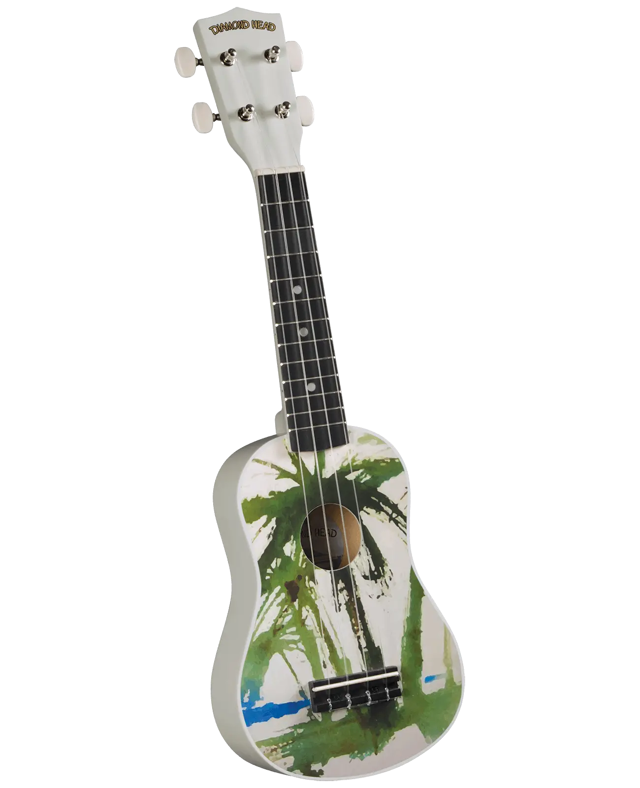 Diamond Head DU132 Maple Soprano Ukulele with Bag Satin Palm Tree