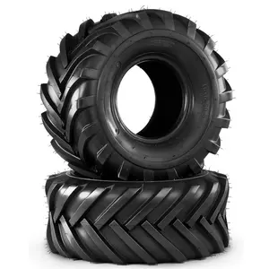 MOTOOS Set of 2 Lawn & Garden Mower Tires ,16x6.5x8 Tubeless Tractor Turf Tire, 4 Ply Heavy Duty Tires for Riding Golf Carts Lawn Mower Riding