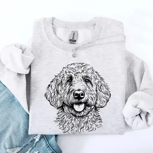 Goldendoodle, Pet, Dog Breed Sweatshirt, Crew Neck, Women's, Crewneck, Gift for lover Dog