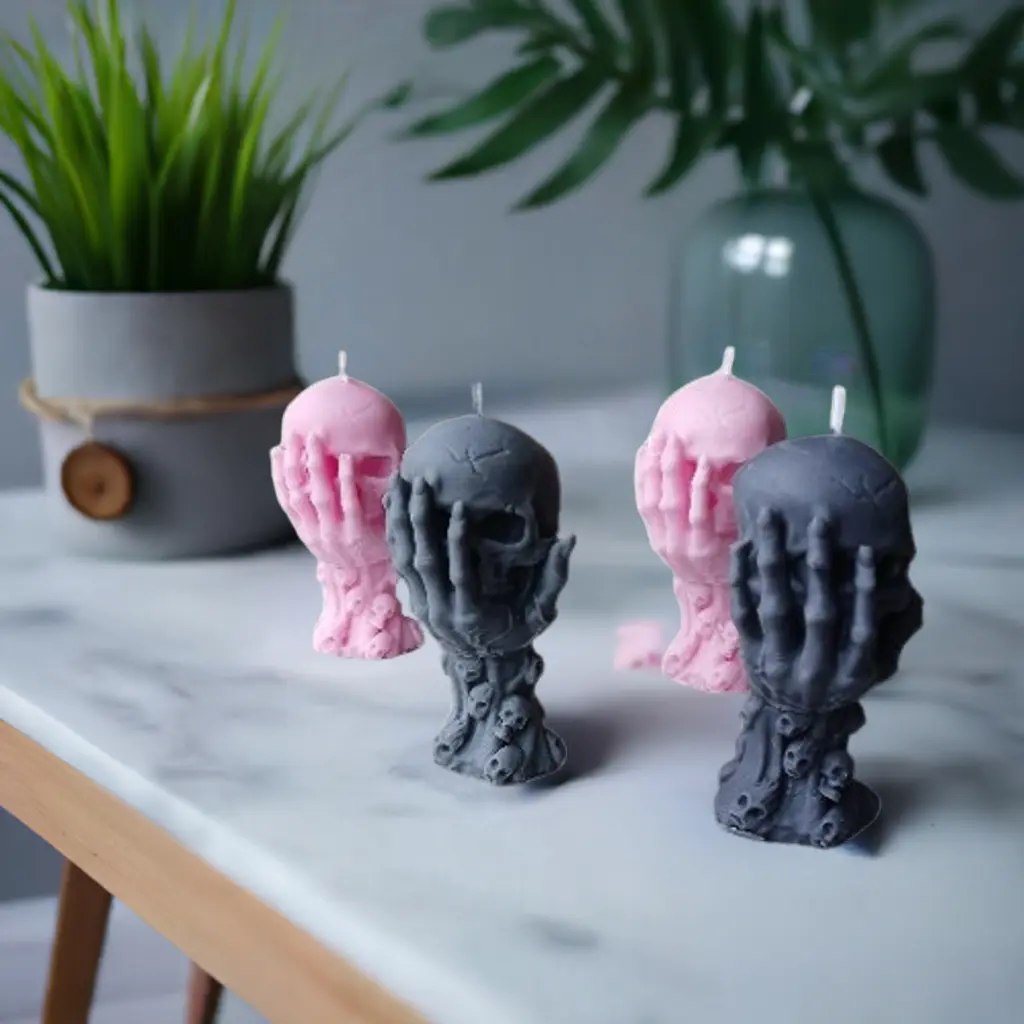 Hoodoo Skull Ritual Candle 3oz - Unique Design with Skull-Themed Features