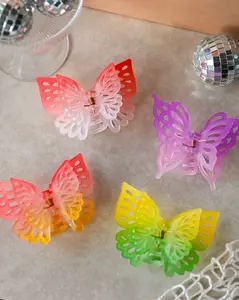 Double Flutter Butterfly Claw Clips