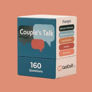 Couple's Talk - 160+ Conversation Starters for Partners - Adult Intimate Card Game - 5 Topic Catefories for Deeper Conversations and Connections - Best Questions to ask your Partner