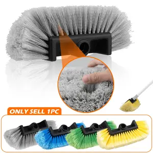 Long Handle Car Wash Brush Head, Soft Bristle Replacement Brush Head, Solar Panel Cleaning Brush Head, Suitable for Rvs, Trucks, Boats, House Walls