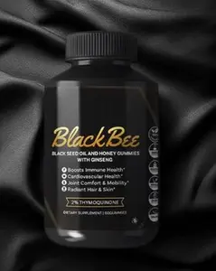 Black Seed Oil and Honey Gummies with Ginseng - Natural Healthcare Product for Skin Care and Immune Support - Dietary Supplement