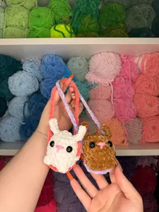 Crochet Bunny Car Hanger