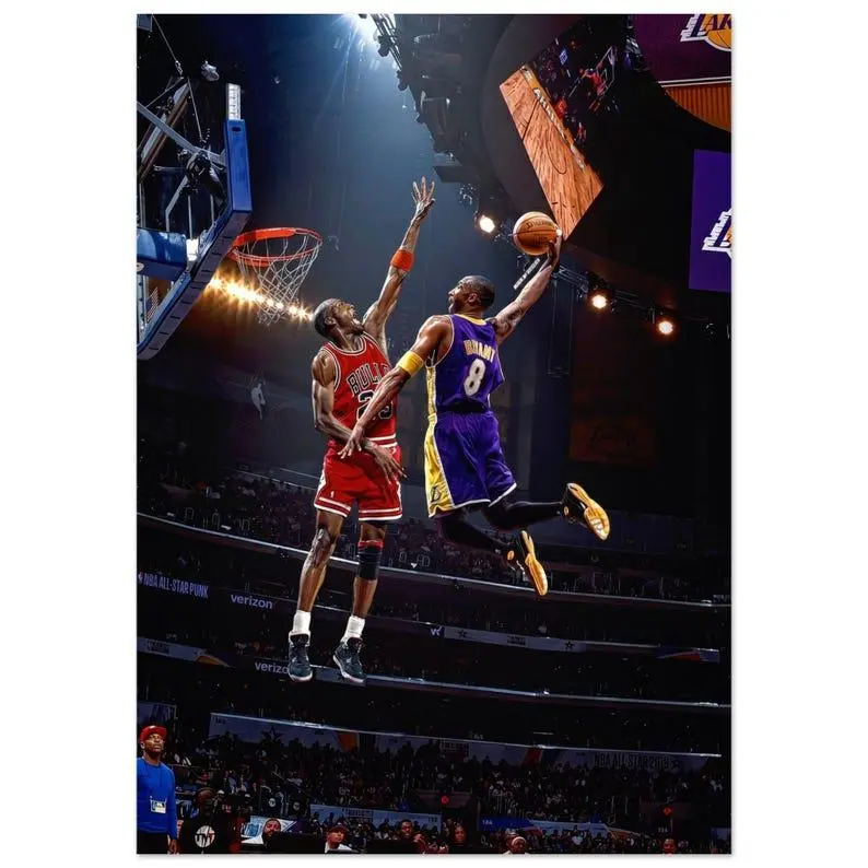 Kobe Bryant Bulls #8 Poster – Mamba Mentality Motivational NBA Wall Art