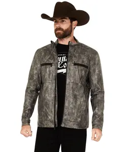 Cody James Men's Backwoods 2.0 Leather Jacket - Cjfa23o7-Char