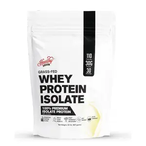 Whey Protein Powder Isolate Unsweetened No Carbs and No Fat- 2 pounds bag