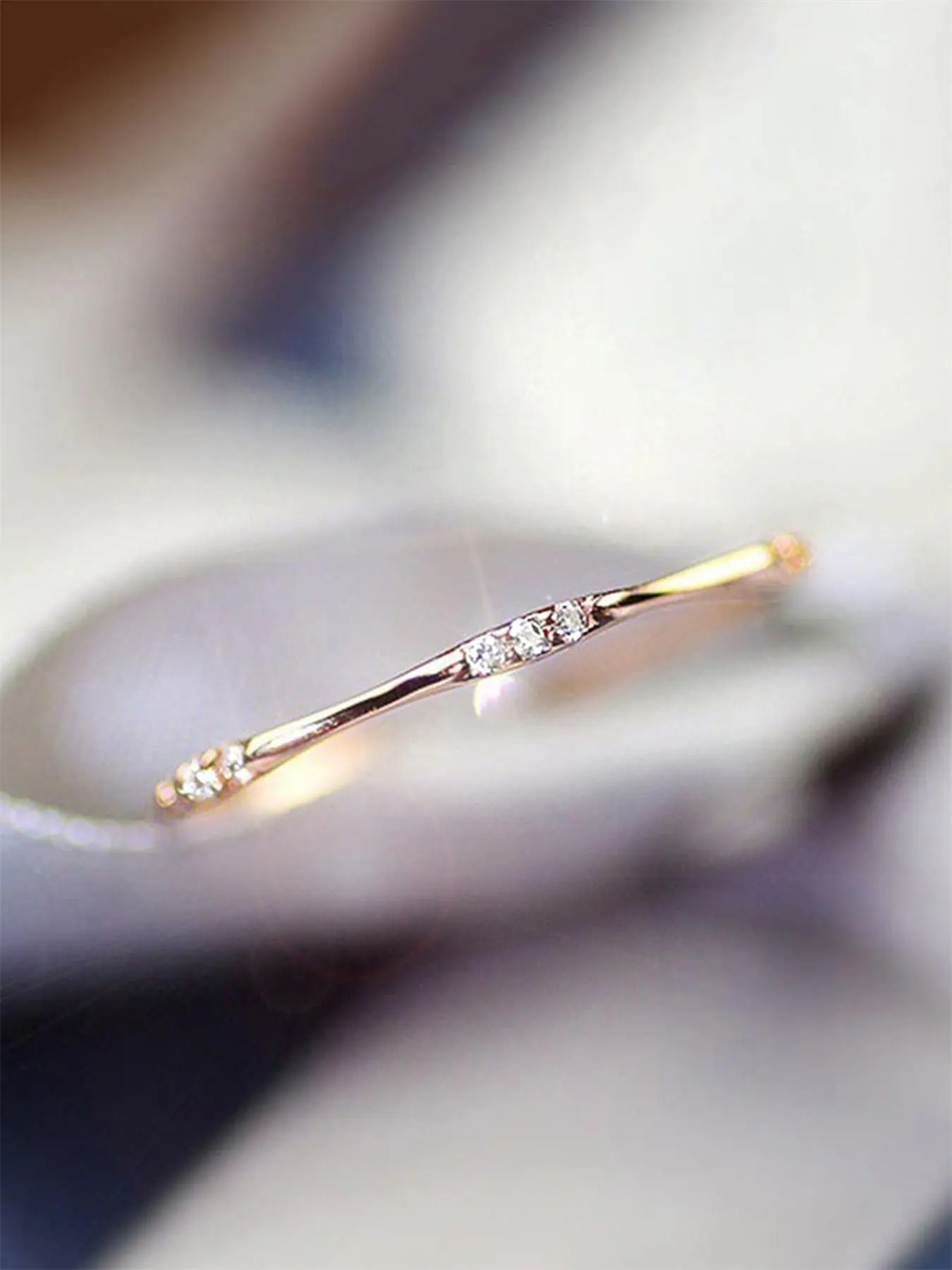 1 PC Classical Cubic Zirconia Ring For Women, Cz Solitaire Engagement Ring, Wedding Rings, Beautiful Rings, For Engagement Party Jewelry Valentine's Day Gift