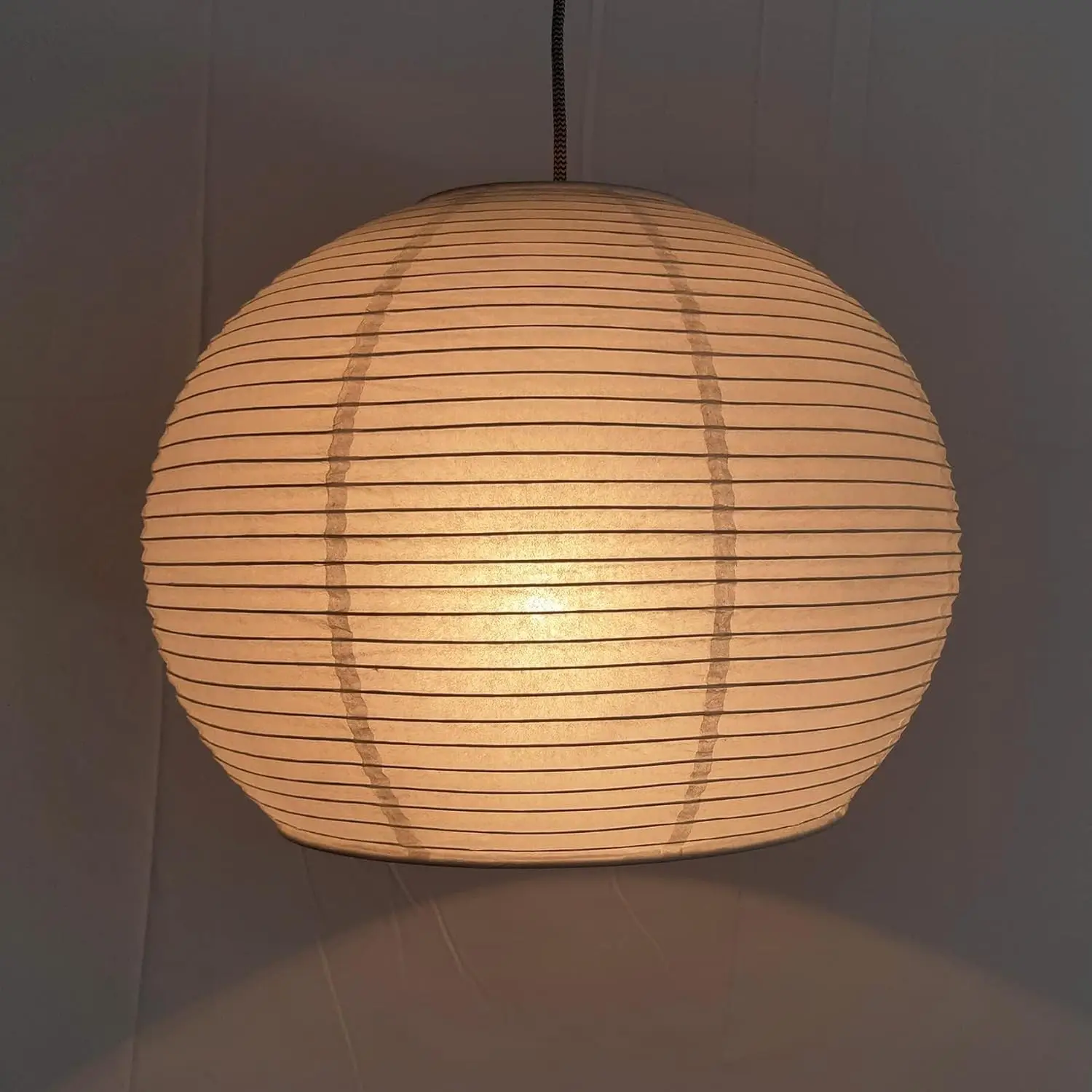 Hemispherical Lamp Shade (14 Inch) White Folding Paper Lamp Shade Chinese Lantern