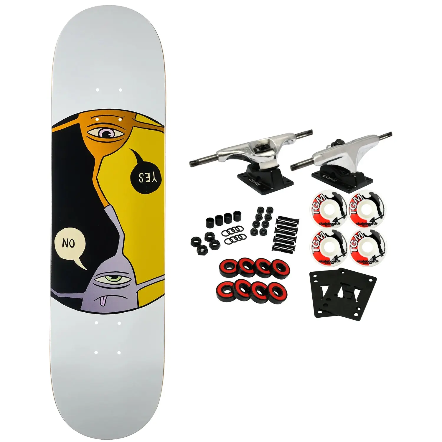 Toy Machine Skateboard Complete Yes No Symmetrical 8.25" x 31.75"