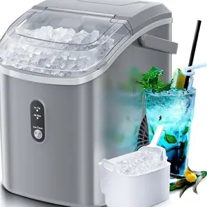 Nugget Countertop Ice Maker with Soft Chewable Pellet Ice - grey