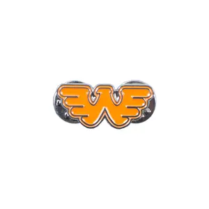 Waylon Jennings Orange Flying W Pin