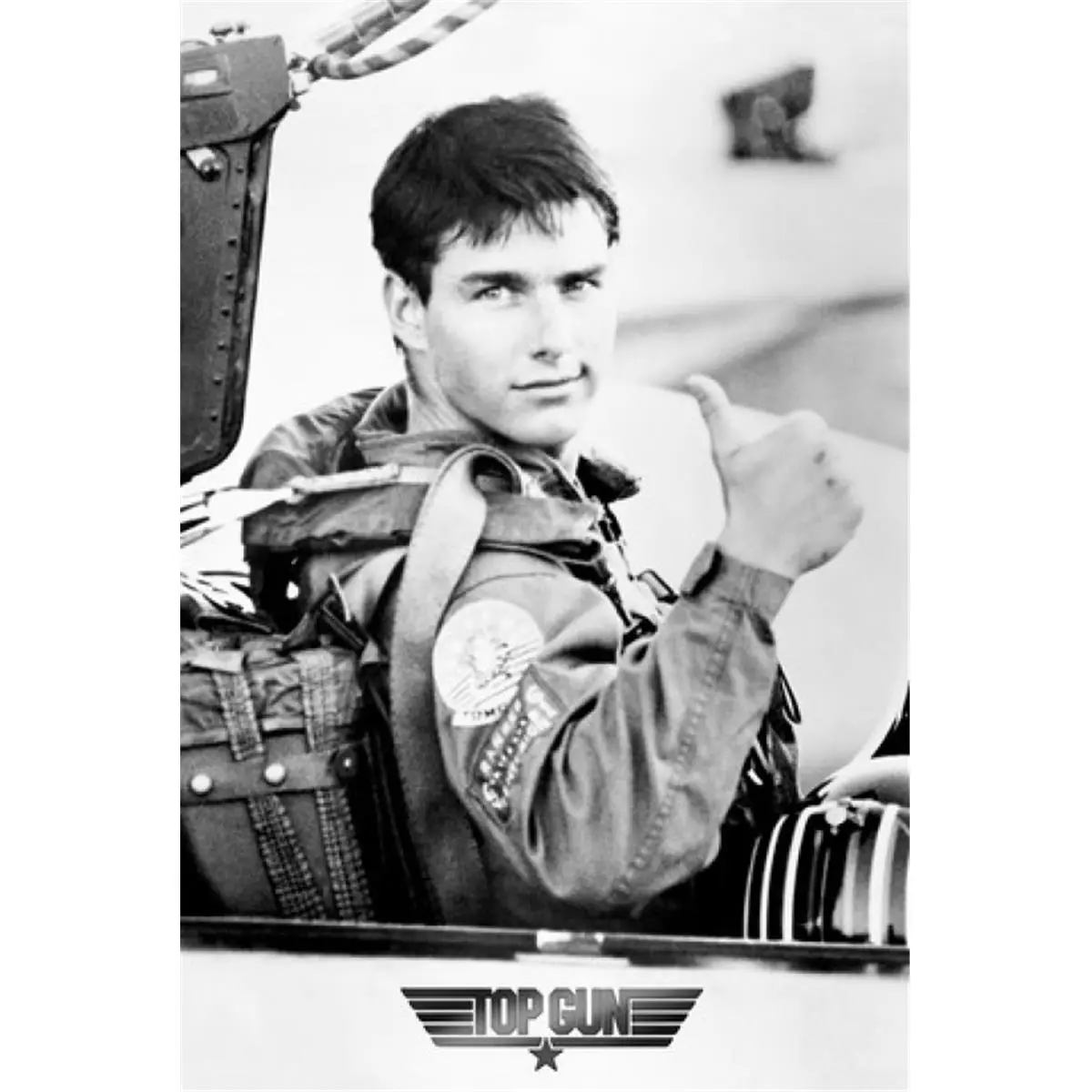 212 MAIN Top Gun Tom Cruise Thumbs Up Imported Poster Print, 24x36 in Artistic Wall Decor, Ideal Gift for Room & Home Supplies