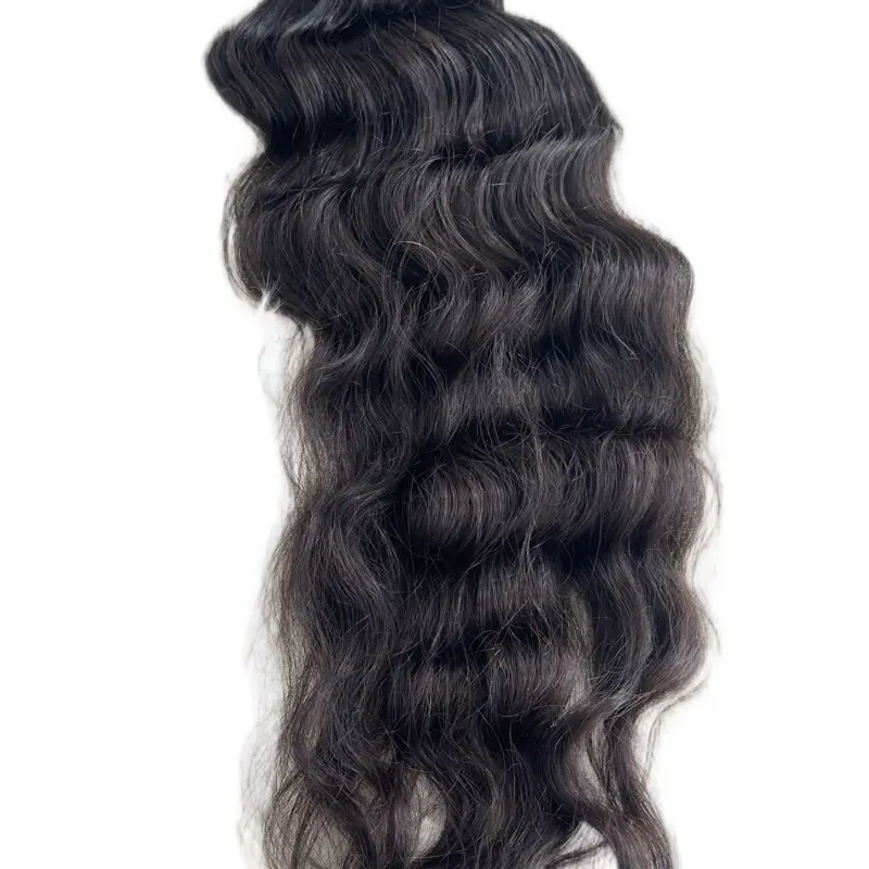 Raw Indian human hair bundles