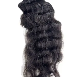 Raw Indian human hair bundles