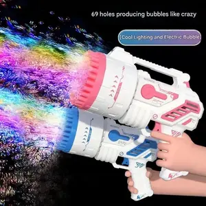 Electric bubble gun, handheld bubble machine toy, durable and portable design, suitable for children's outdoor games and family summer party activities. tiktokshopspringglowup