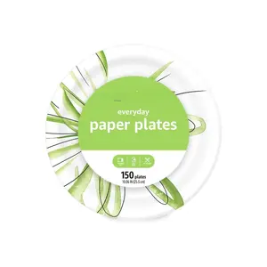 Everyday Paper Plates, 10 Inch, Disposable, 150 Count