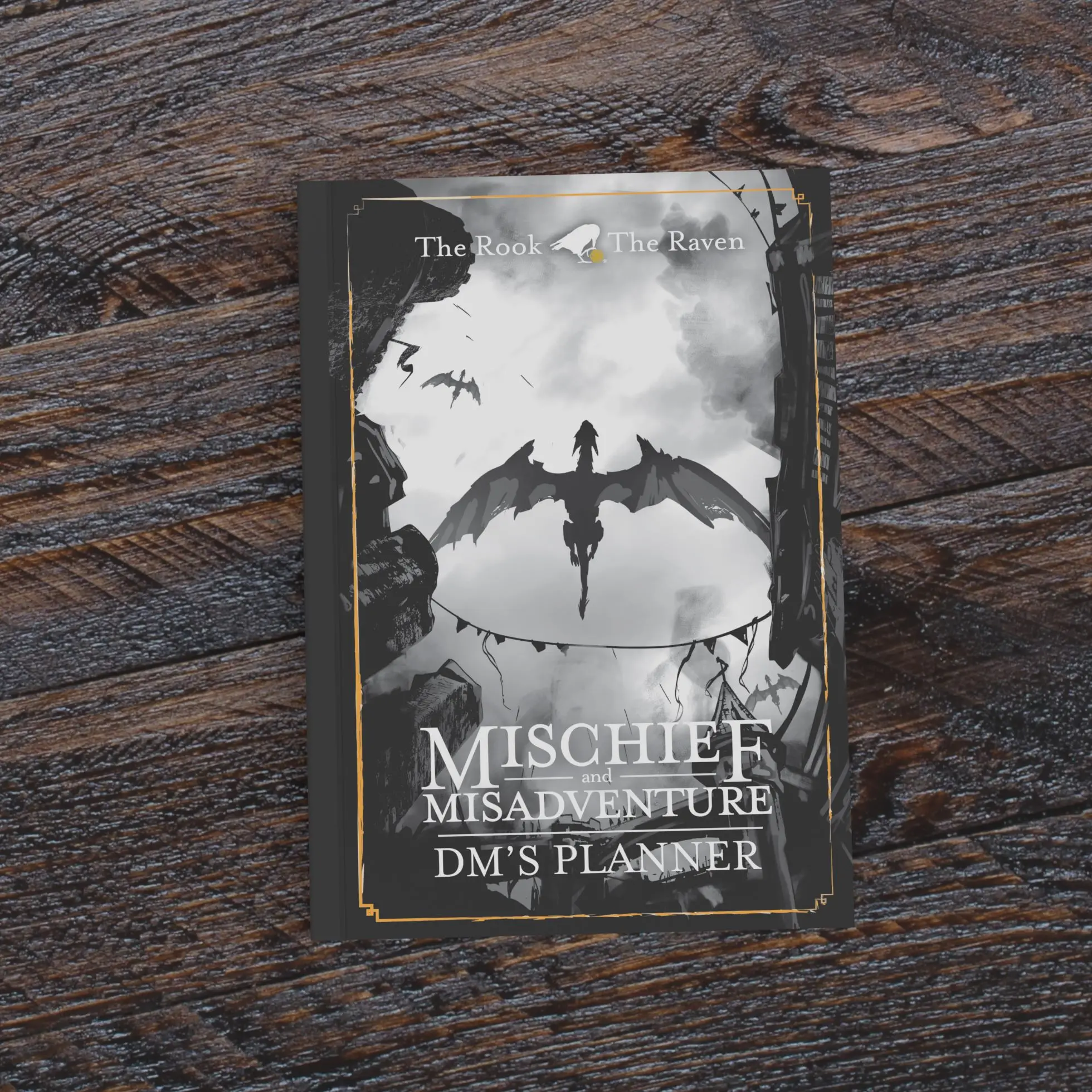 Rook & Raven Dungeon Master's Planner for Dungeons & Dragons - Mischief and Misadventure Series - A5 Paperback Book