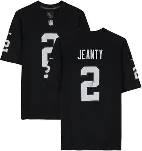 Ashton Jeanty Las Vegas Raiders Autographed Nike Black Game Jersey - Fanatics Authentic Certified