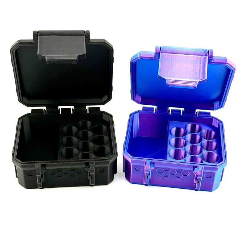 Mixed Vial Case | 4 or 10-Slot 3 ml Vial Case & 1 BAC Slot | Organizer for GLP-1, Peptides, Research