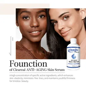 CLEARZAL Anti-Aging All Natural Skin Serum Moisture Embracing Formula with Essential Oils, 4 ounces help relieve irritation, dryness and flakiness.reinforce skin’s natural defenses, soothe redness, and restore elasticity and suppleness, stretch