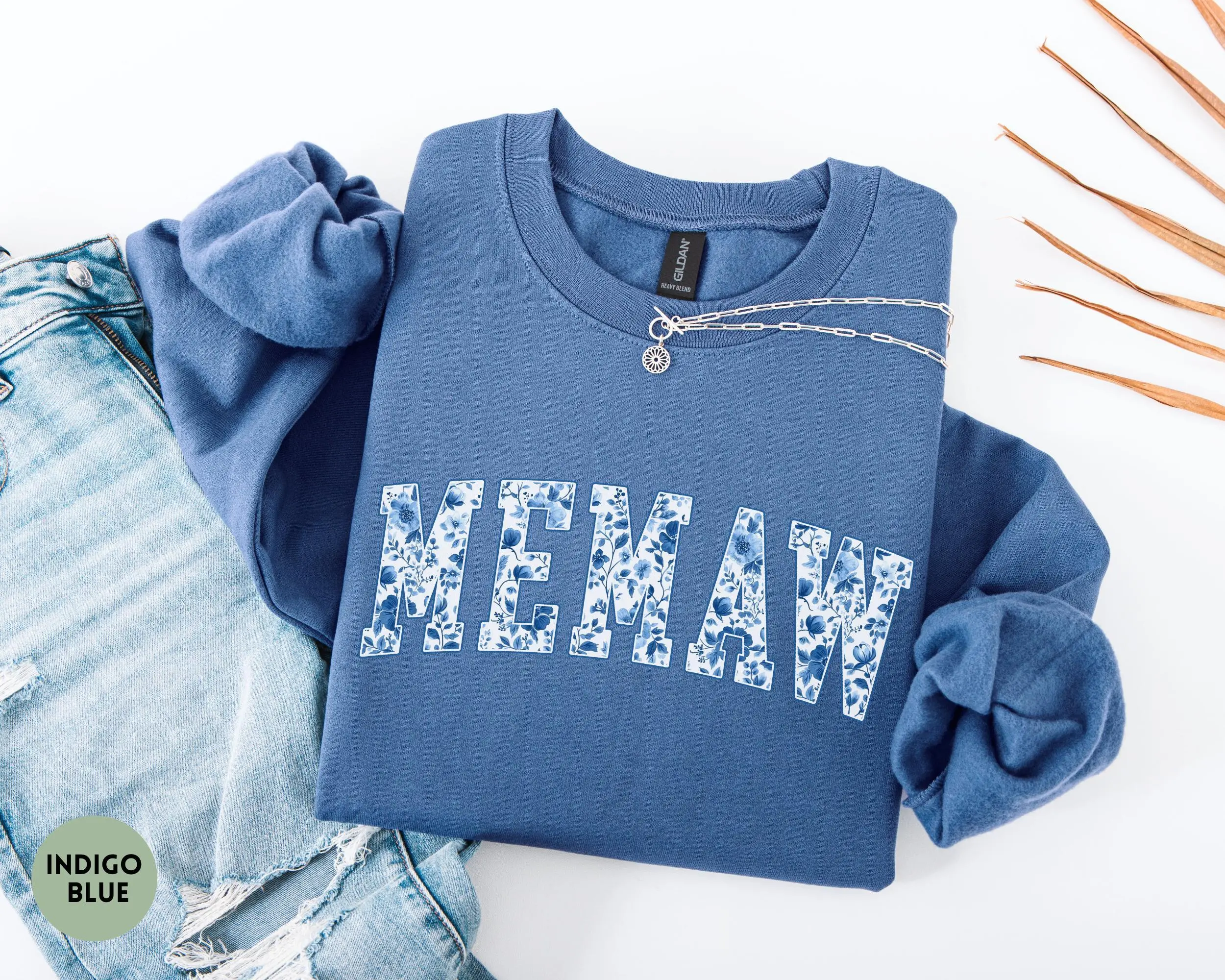 Floral Memaw Short Sleeve T-Shirt / Sweatshirt & Hoodie , New Grandma Gift, Baby Shower Gift for Memaw, Memaw , Floral Grandma , Mothers Day Gift for Memaw