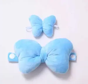 rose-pink bow tie adorable clothing set 16 - 17cm keychain applicable[Only clothes, ]ornament