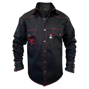 Black Western FR Welding Shirt Black Western FR Welding Shirt