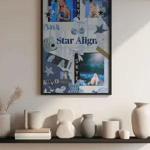 Freya Skye Stars Align Tour Poster - Aesthetic Concert Collage, Fan Art Wall Decor