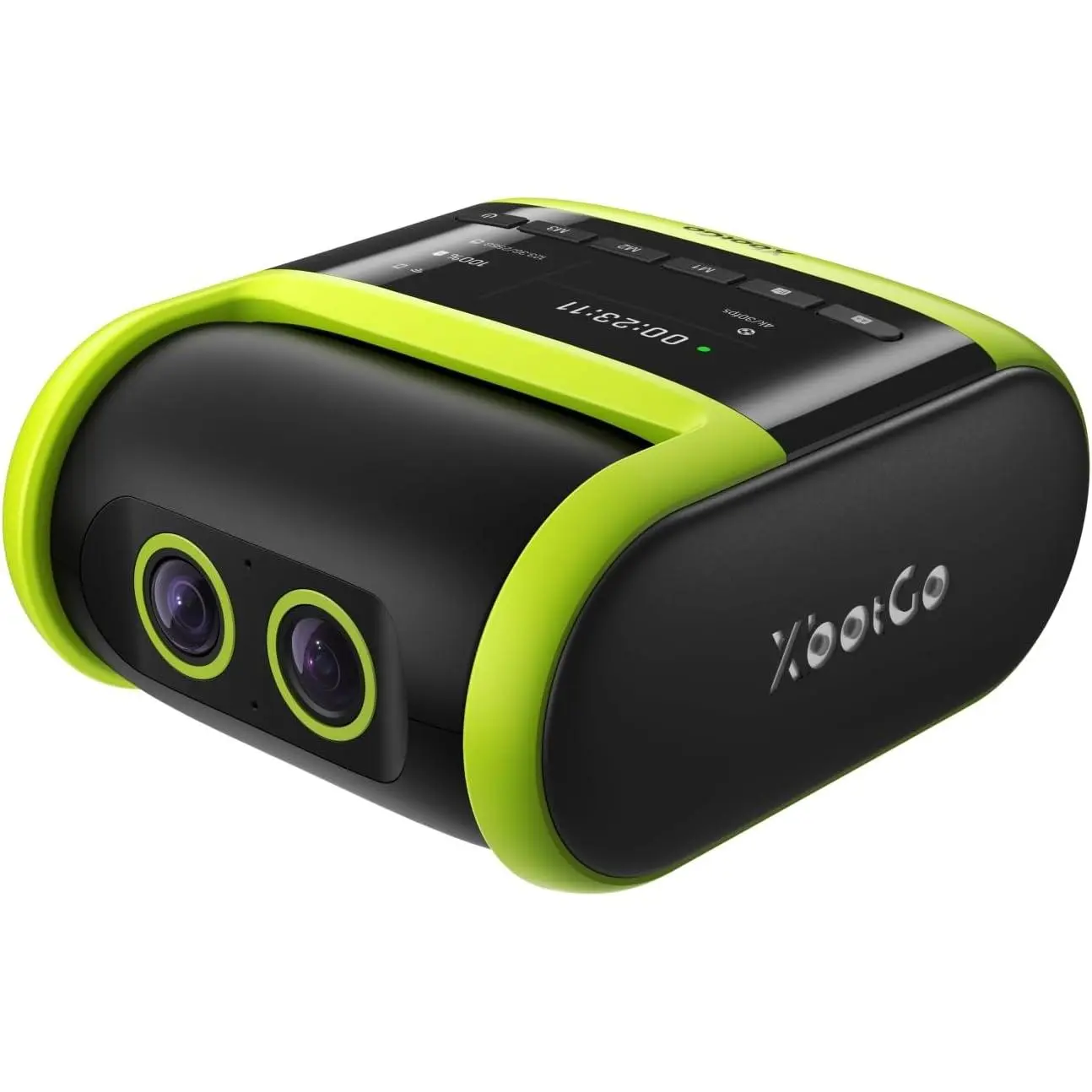 XbotGo Falcon All-in-One AI Action Camera, 4K Auto Tracking Sport Camera for Soccer, Basketball & Football, Dual-Lens Team Sports Recorder with Live Streaming, No Subscription Required (Edge Green)