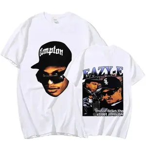 90s Rapper Eazy E Graphic T-shirt, Men Women Hip Hop T-Shirt, Fashion Streetwear T-shirtss