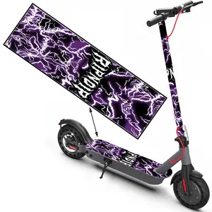 1 purple electric cool, scooter sticker, skateboard sticker, scooter floor mat sticker, personalized cool skateboard accessories, non-slip PVC sticker is easy to install, suitable for Halloween decoration, Christmas decoration gifts