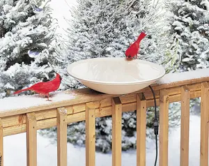 Birds Choice 20" Heated Birdbath w/Deck Mount