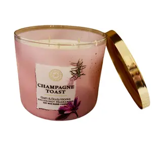 Champagne Toast 3 wick Candle 14.5 Bath 7 Body Works