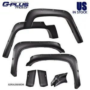 Rivet Wheel Fender Flares 4pcs Textured Fit For 07-14 Toyota FJ Cruiser Pocket