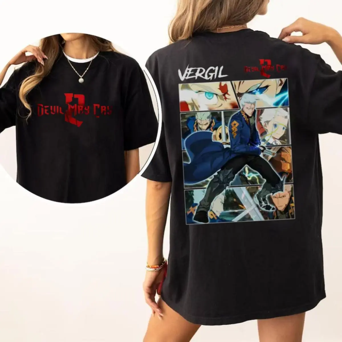 Devil May Cry Season 2 Shirt, Vergil Character Anime Sweatshirt, Devil May Cry Hoodie For Fan, Unisex Sweater Pullover Tee