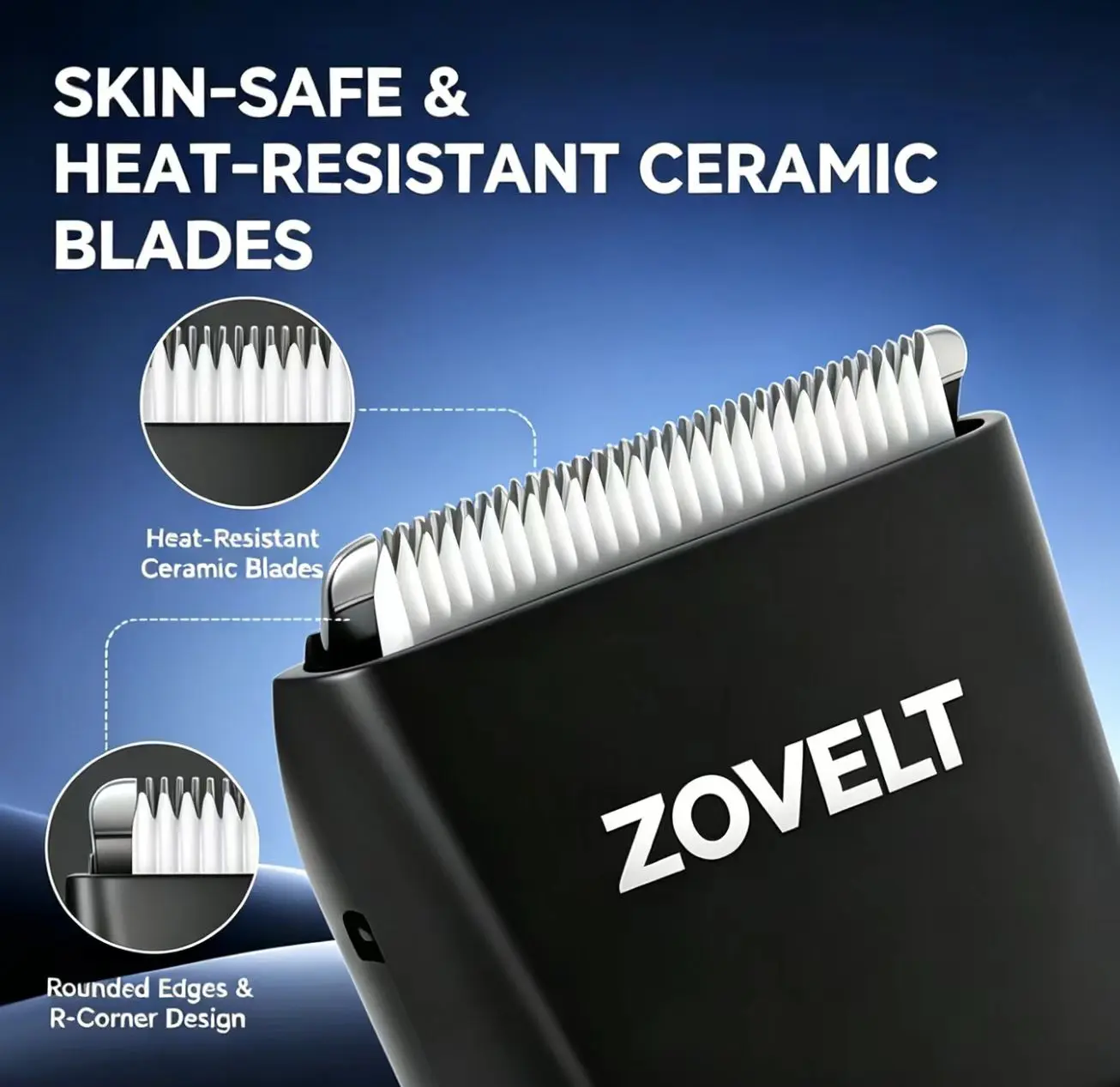 4in1 Electric Body Hair Trimming for Men and for Women | Hair Clipper | Ball Trimmer | Featuring LCD Display Barber | Adjustable Safe Ceramic Blade Head | USB Recharge | Suitable for Valentine's Day Father's Day Mother's Day and Christmas Gifts