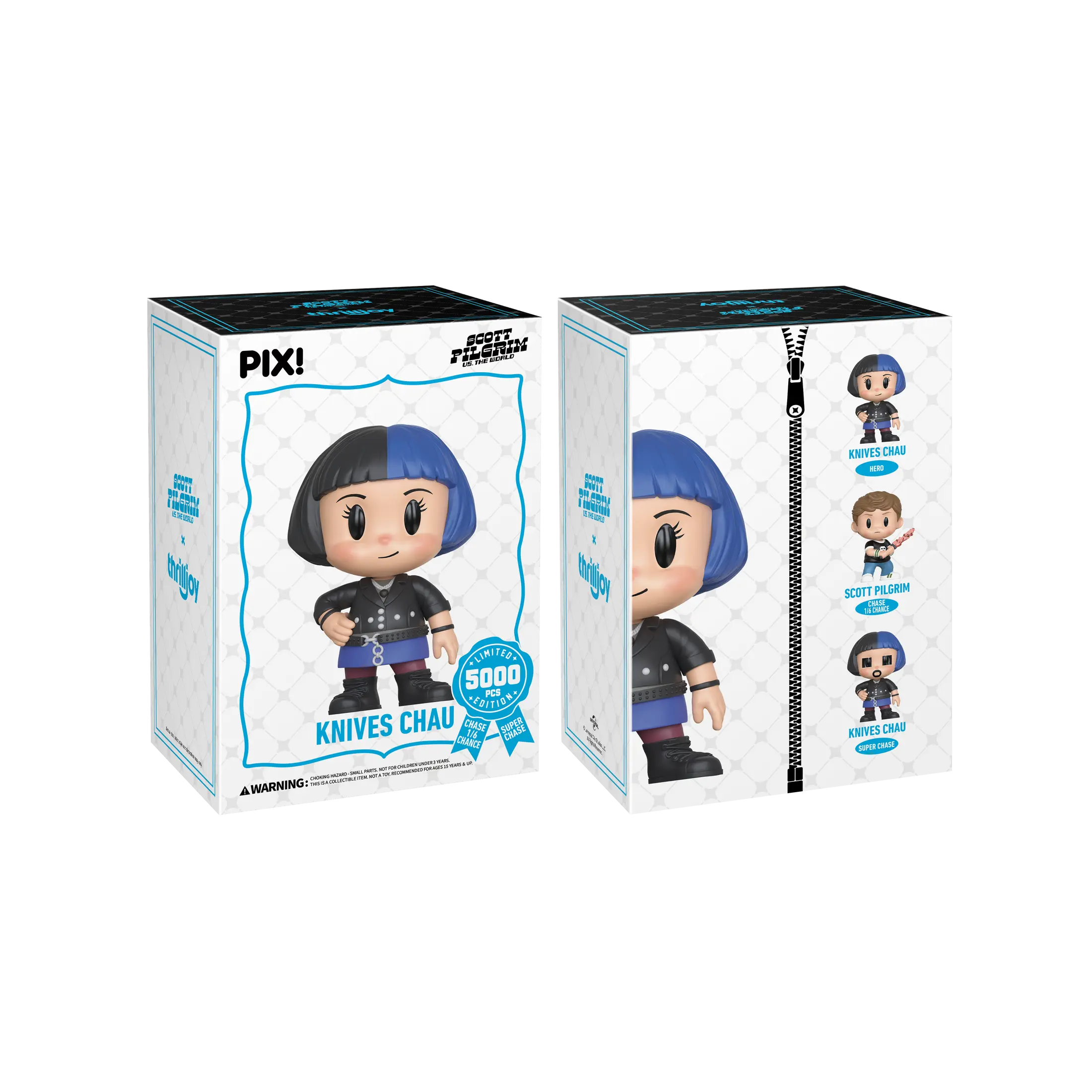 Thrilljoy PIX! Scott Pilgrim Vs The World Knives Chau LE 5000 Collectible Blind Box Vinyl Figure