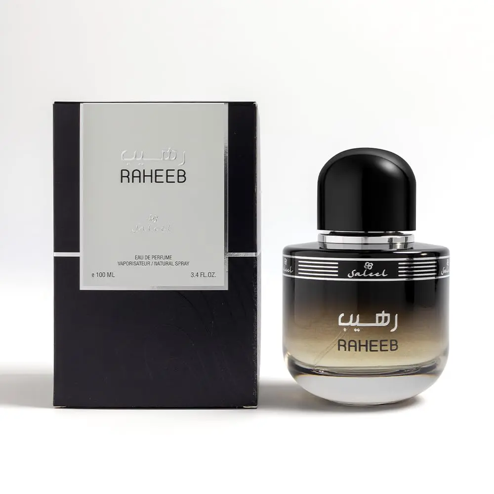 Saleel Raheeb EDP Men's Fragrance - Single Item, Vanilla Scents, Bold Yet Fresh, Spice & Iris Mix, Warm Cedar Base, 3.4FL.OZ, Aromatic Iris Men's Fragrance, Eucalyptus Lift, Rosemary, Cedarwood, Daily Wear, Adults, 3.4 Fl Oz, 100 Ml, Citrus, Long Lasting,