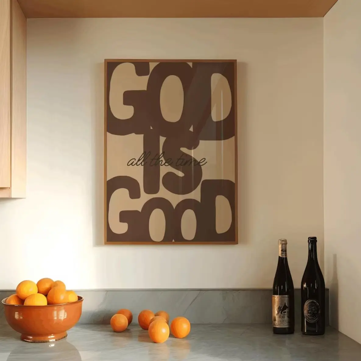 God is Good All The Time Wall Art, Christian Print, Faith Quote Poster, Contemporary Christian Artwork, Home Decor