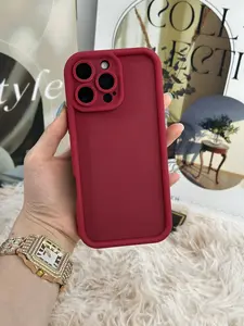 Matte TPU Step Frame Case for iPhone 17 16 15 14 Pro Max 13 12 11 XR XS Air Plus Soft Shockproof Solid Color Cover