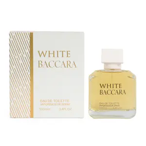 White Bacarra Spray Perfume Eau de Toilette For Men & Women - 100ml/3.4fl.oz. - Unisex Fragrance