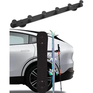 Magnetic Ski Snowboard Vehicle Mount Securely Holds Skis and Poles Aluminum Alloy Ski Holder Magnetic Rig Strips to Protect Vehicle Paint Ideal Gift Accessories for Men Women