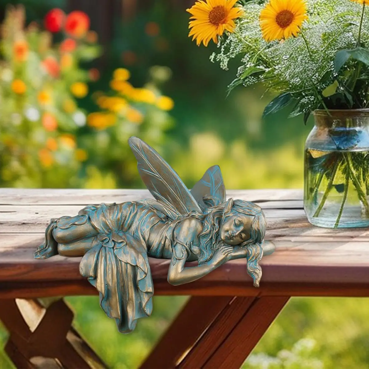 Vintage Garden Elf Statue, Cute Fairy Decorative Ornament, Garden Decoration for Home Garden Yard Lawn, Home Decor, Garden Decoration, Party Decoration