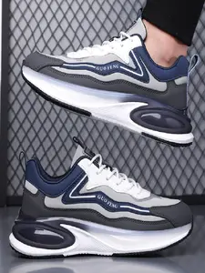 Youth Trendy Leather Running Shoes, Anti-Slip Breathable Casual Sneakers, Fashionable Sports Shoes for Daily Wear