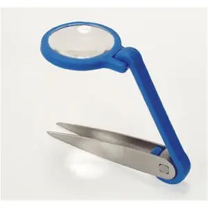 212 MAIN Stainless Steel Magnifying Tweezers Set of 2 - Sure Grip, Hinged Joint, Fine Work Tool, Splinters Removal (Sports & Outdoor Cycling Equipment)