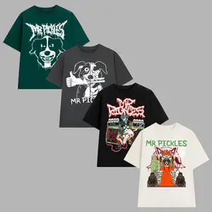 Men's Mr Pickles T-Shirt Vintage Gift Unisex Black Tee Men's Mr Pickles T-Shirt Vintage Gift Unisex Black Tee